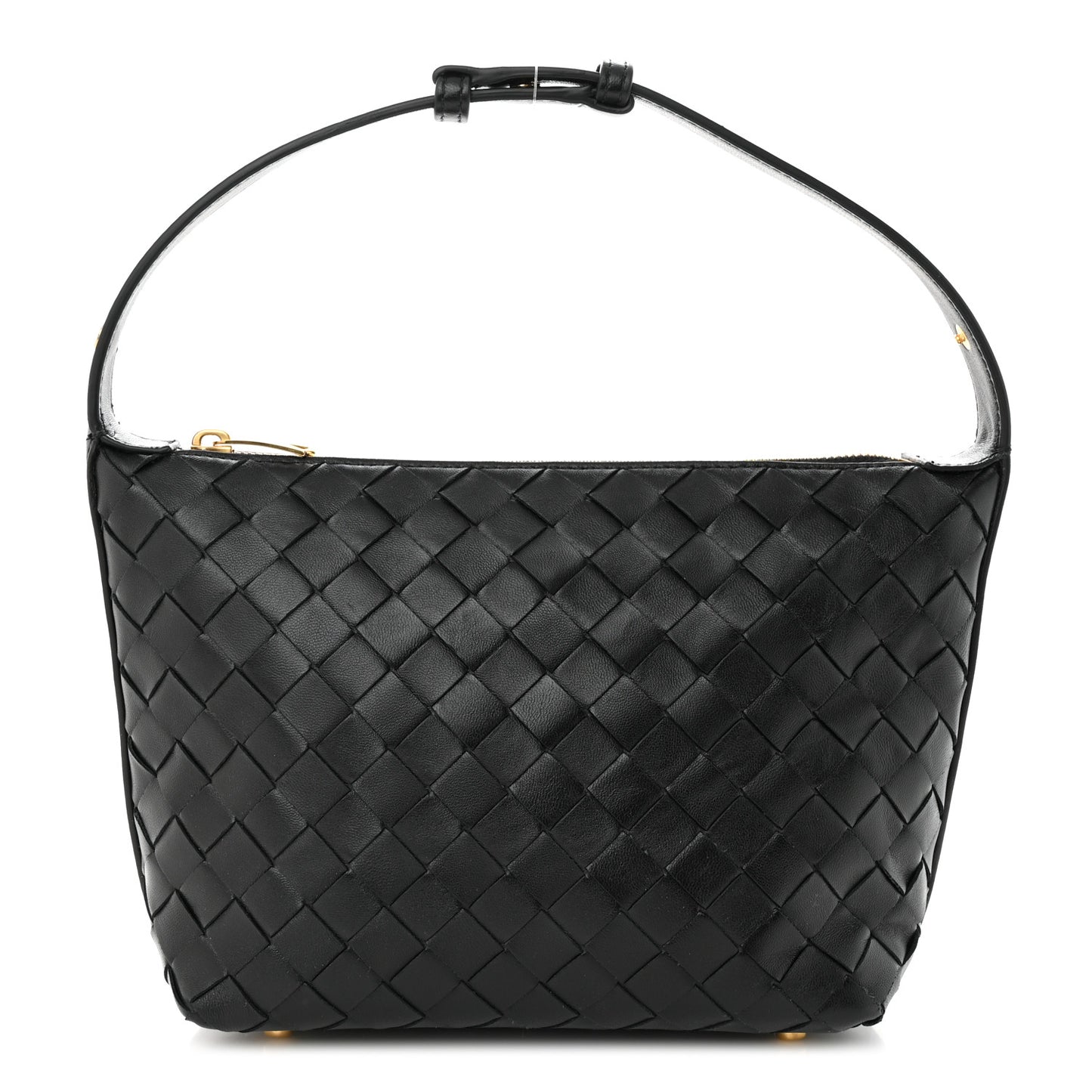 Calfskin Nappa Intrecciato Mini Wallace Black