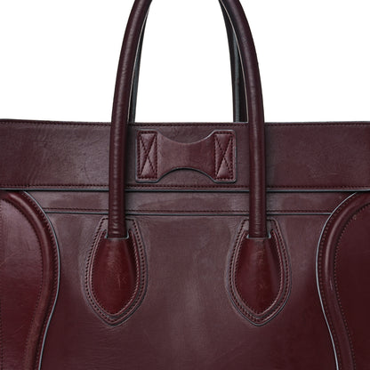 Celine Palmelato Mini Luggage Burgundy Azur Blue 23 of 33