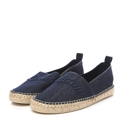 Louis Vuitton Canvas Waterfall Espadrille Flats 40 Marine 3 of 8