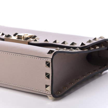 Valentino Garavani Vitello Medium Rockstud Flip Lock Crossbody Bag Poudre 7 of 9