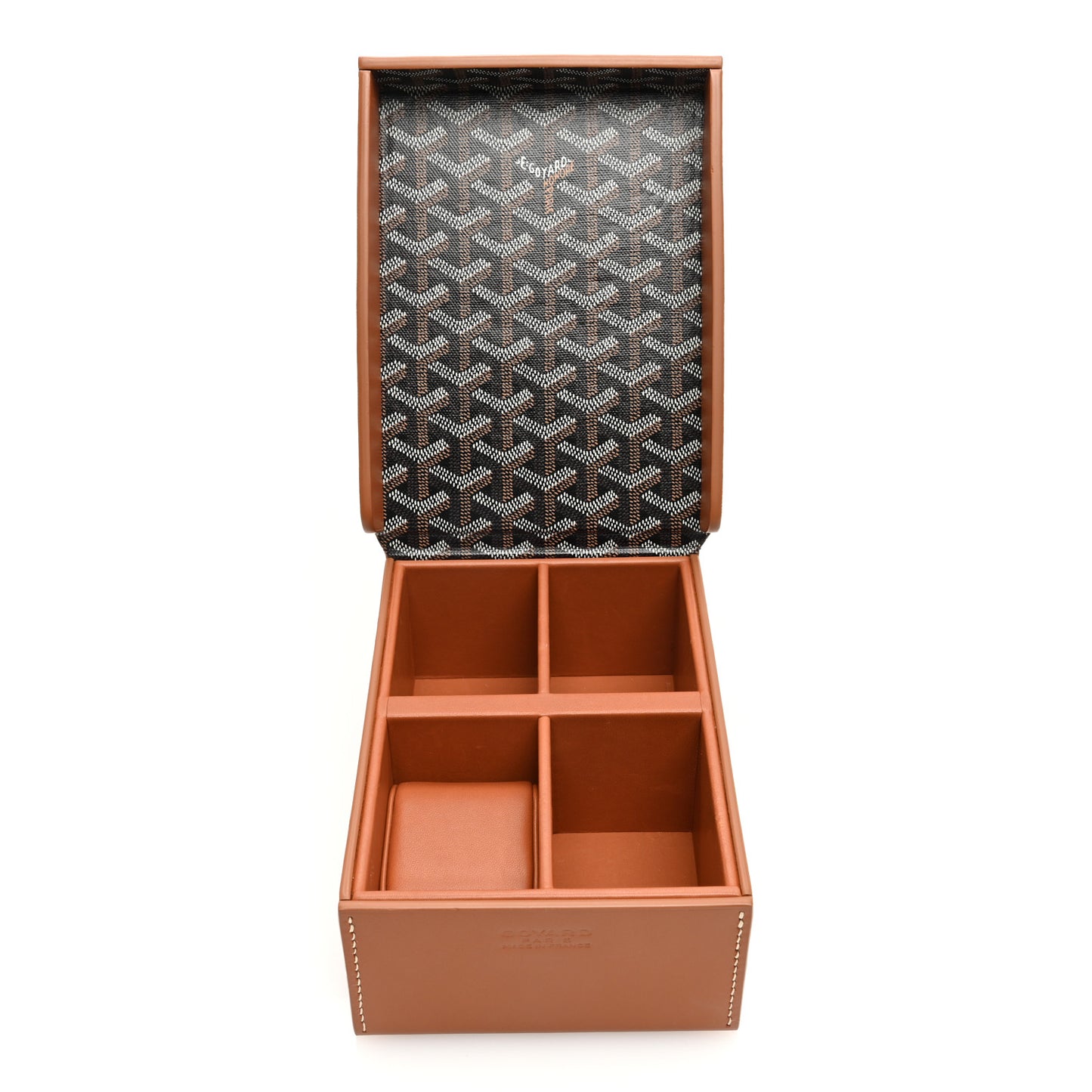 Goyardine Coffret Montres 4 Watch Box Black Gold