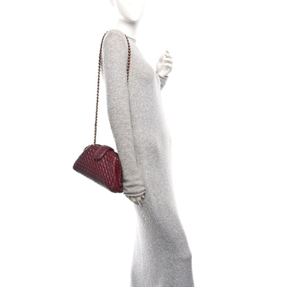Bottega Veneta Nappa Intrecciato Teen The Lauren 1980 Clutch With Chain Barolo 2 of 11