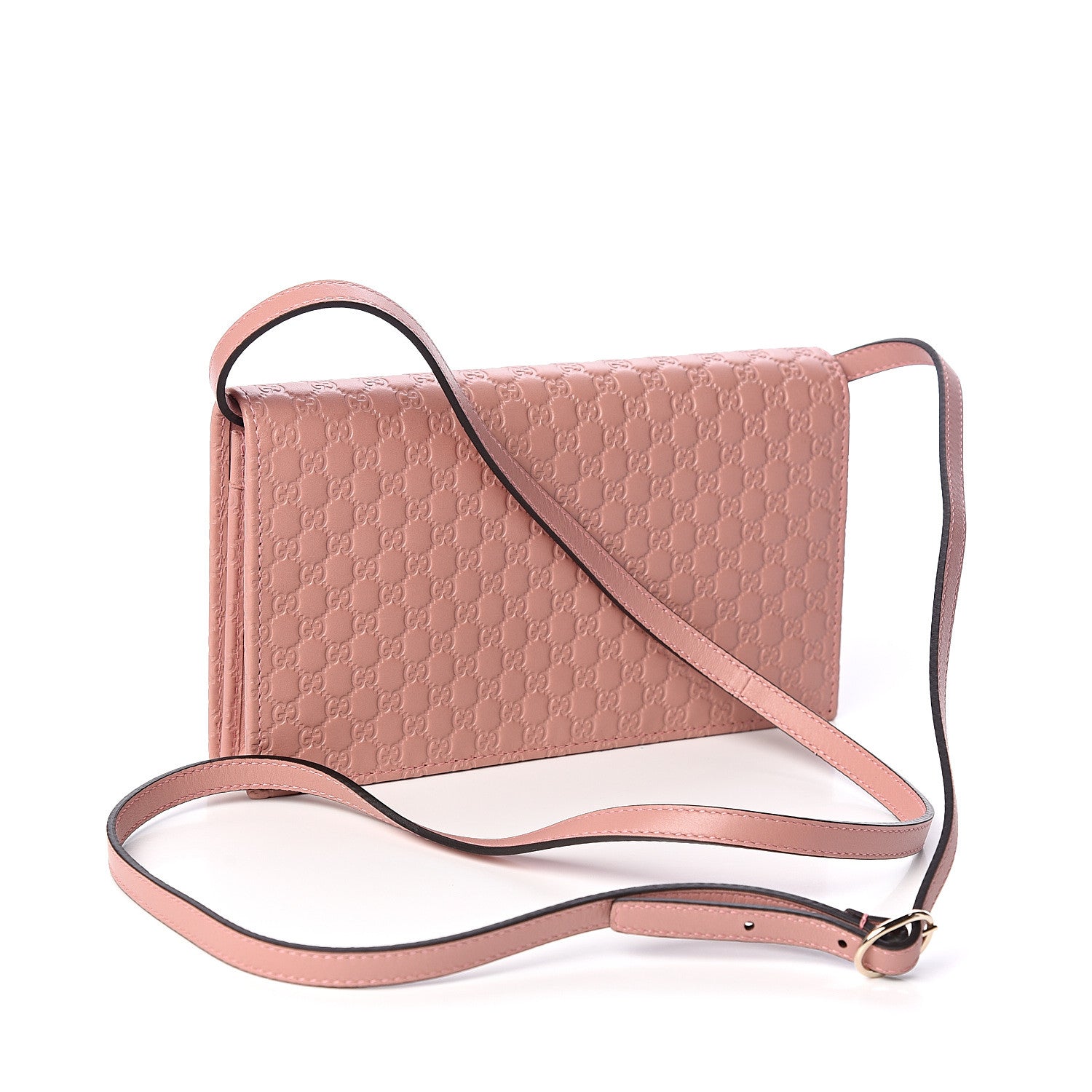 Gucci Microguccissima Crossbody Wallet Soft Pink 2 of 9
