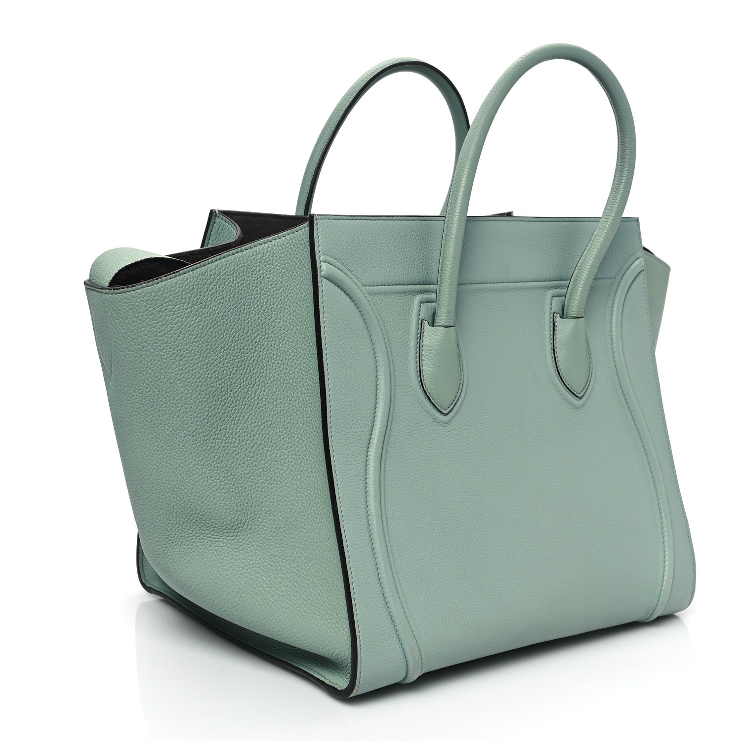 Celine Baby Grained Calfskin Medium Phantom Luggage Jade 3 of 11
