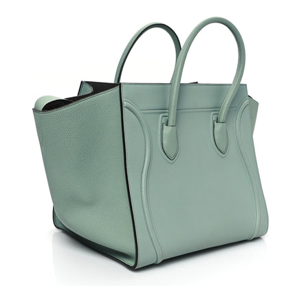 Celine Baby Grained Calfskin Medium Phantom Luggage Jade 3 of 11