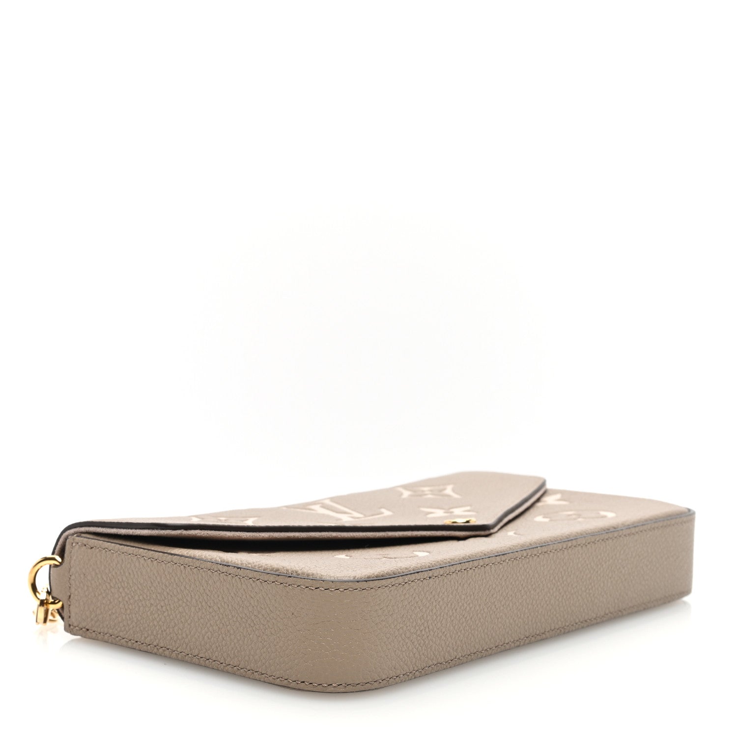 Louis Vuitton Empreinte Monogram Giant Felicie Pochette Tourterelle Creme 5 of 10