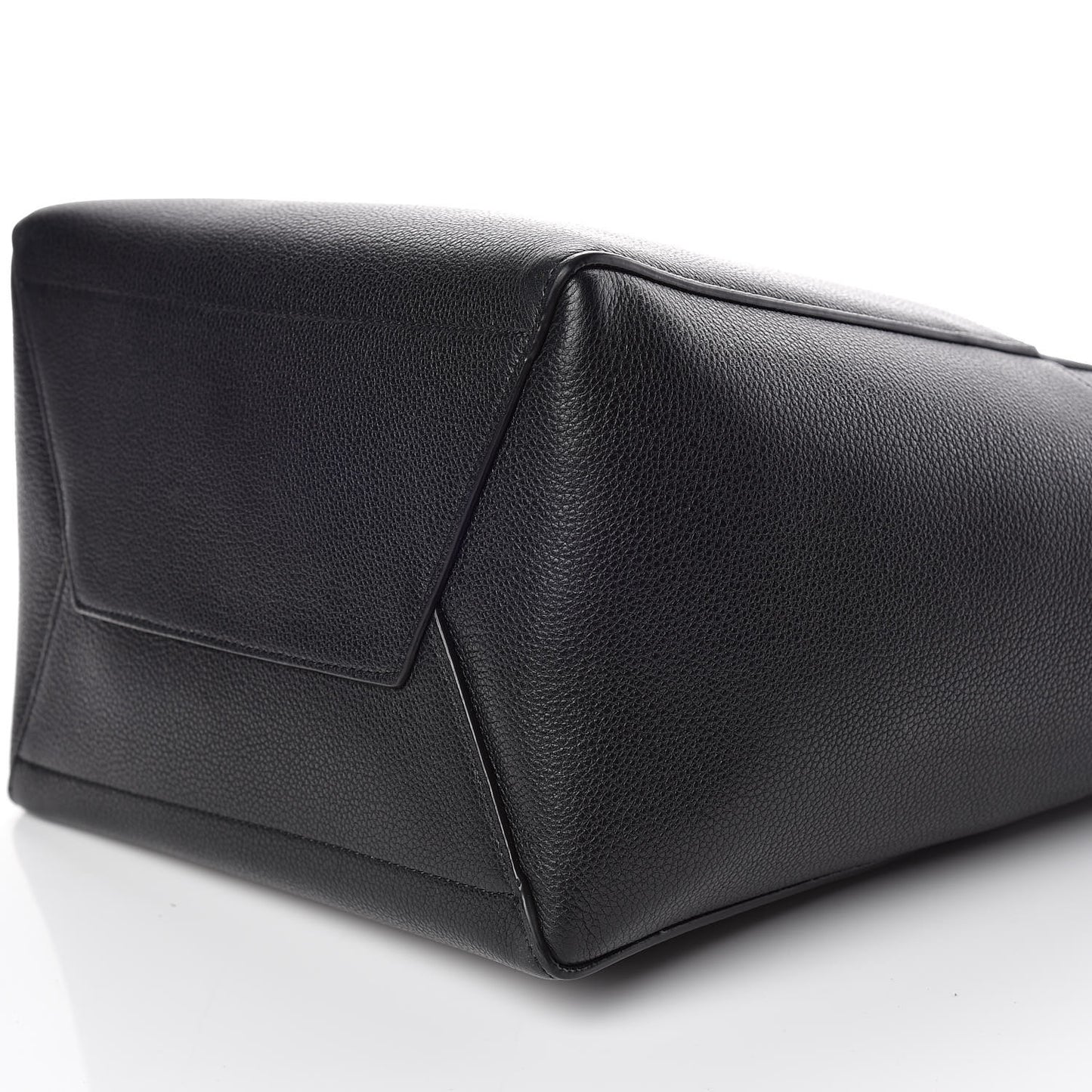 Soft Grained Calfskin Sangle Bucket Bag Black