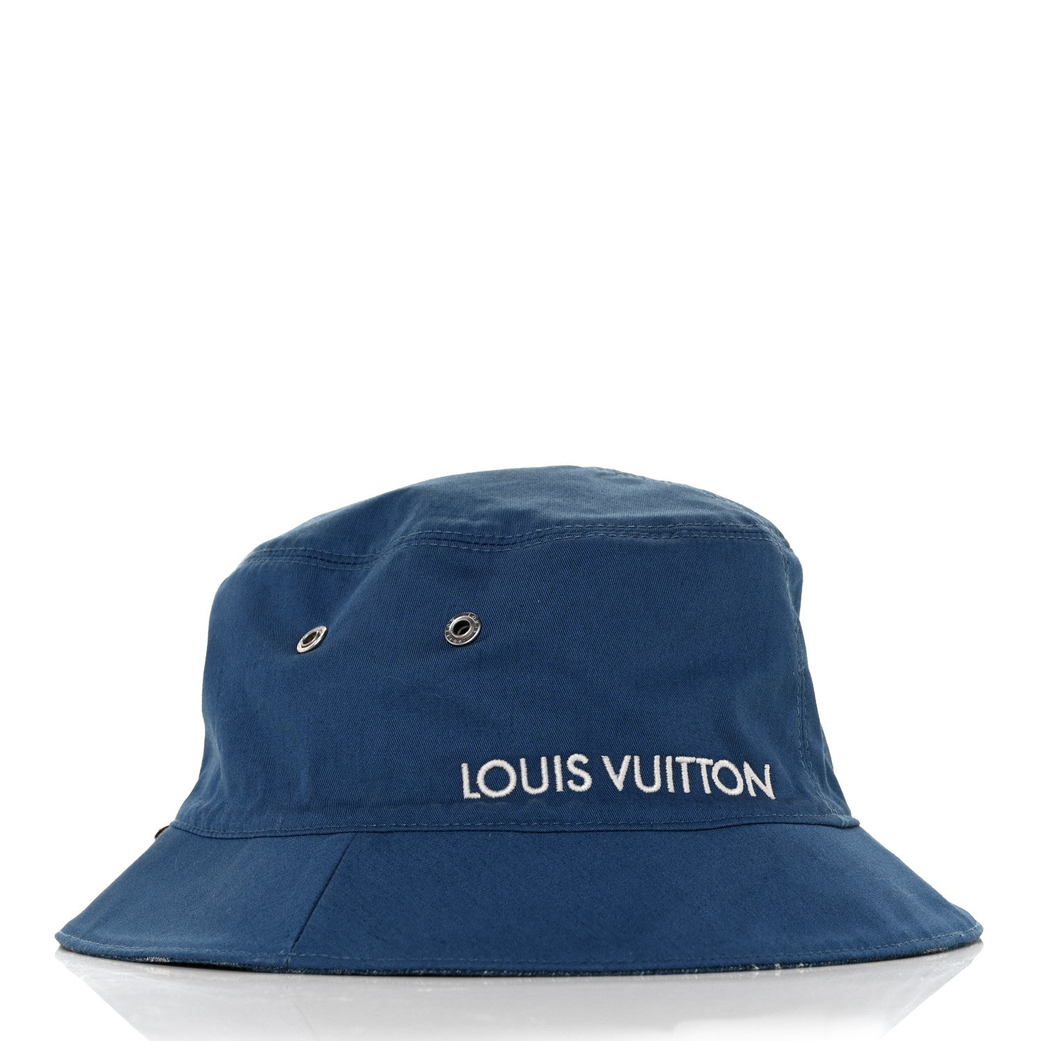 Louis Vuitton Monogram Denim Transformable Bob Bucket Hat 58 Blue 9 of 9