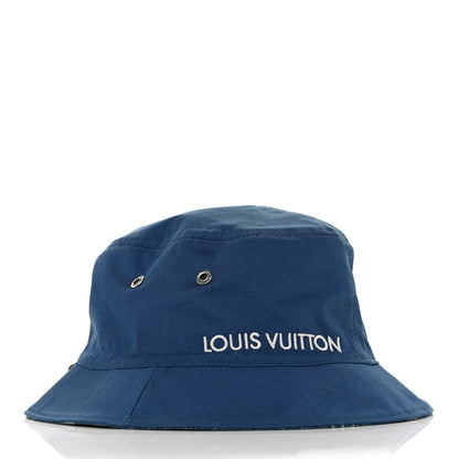 Louis Vuitton Monogram Denim Transformable Bob Bucket Hat 58 Blue 9 of 9