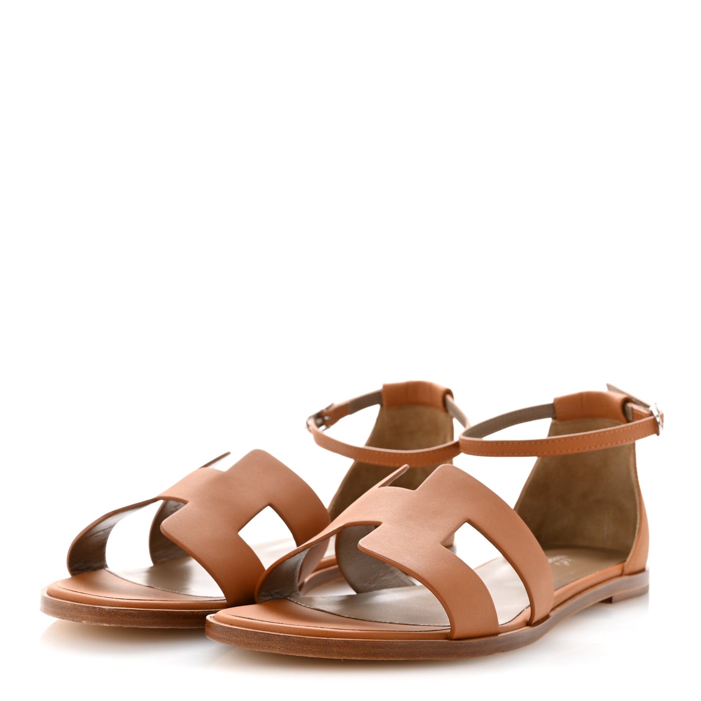 Calfskin Santorini Sandals 40 Naturel