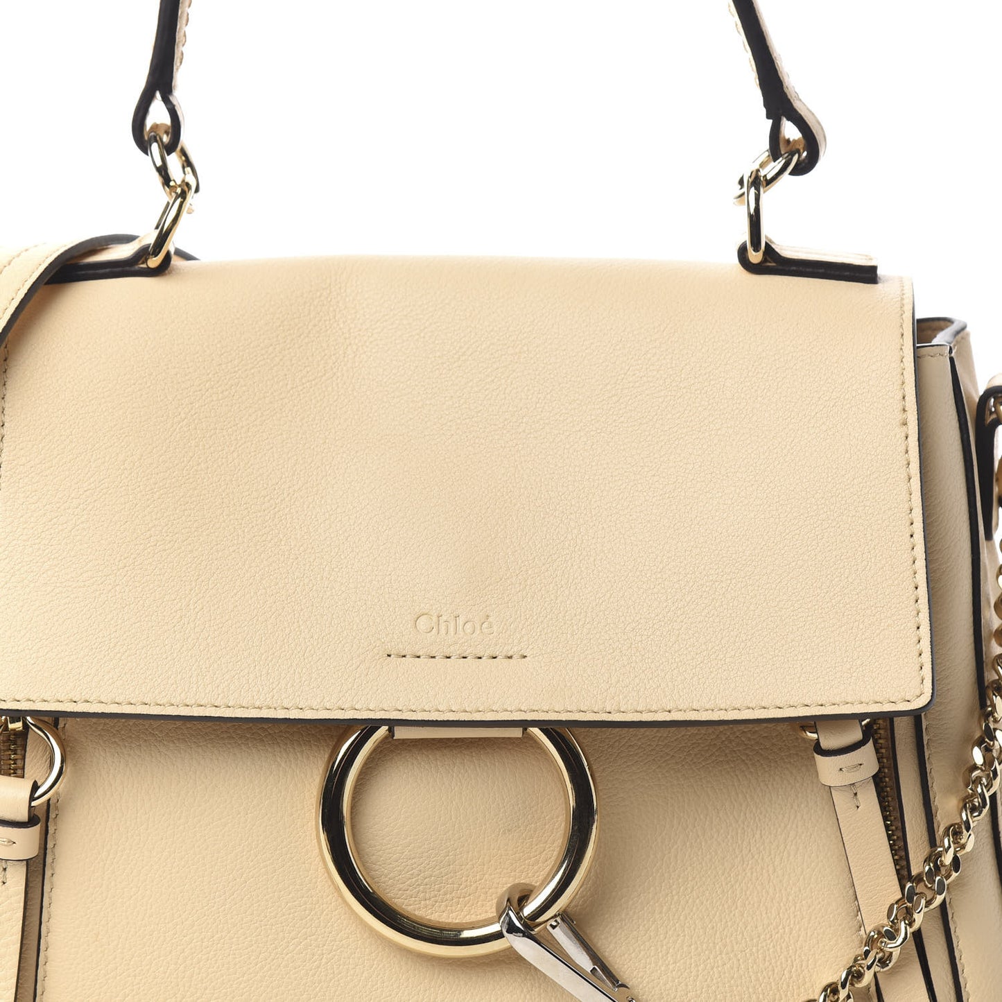Calfskin Small Faye Day Shoulder Bag Blondie Beige