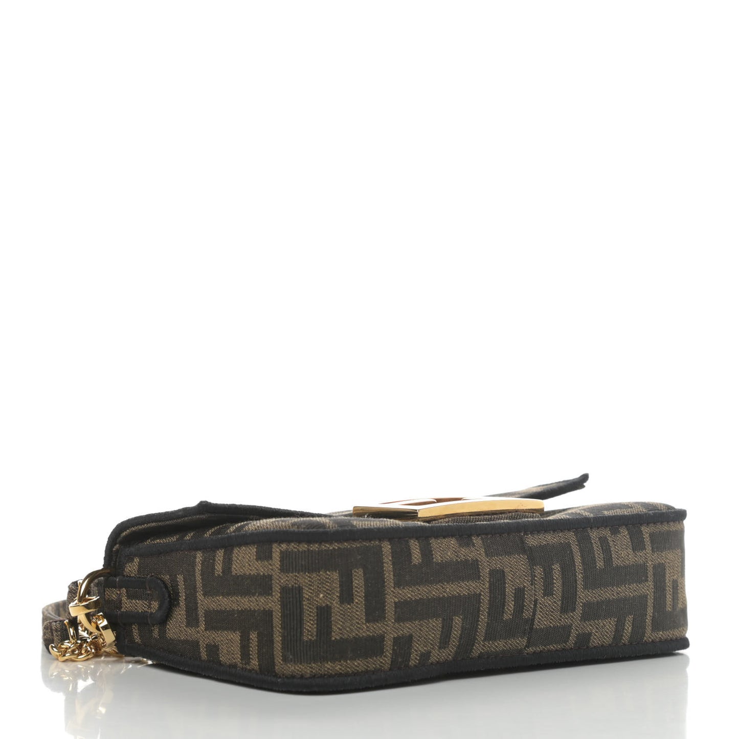 Fabric Jacquard FF 1974 Mini Baguette Tobacco Moro Black