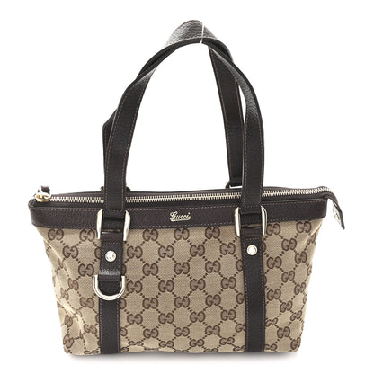 Gucci Monogram Small Abbey Tote Dark Brown 8 of 10