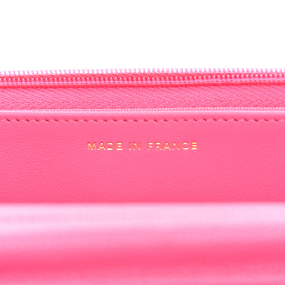 Chanel Caviar Quilted Wallet on Chain WOC Fuchsia 7 of 11
