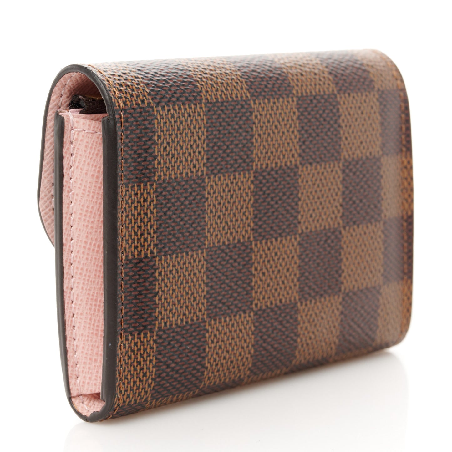 Damier Ebene Rosalie Coin Purse Rose Ballerine