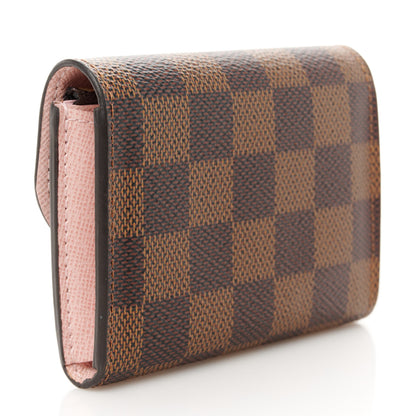 Louis Vuitton Damier Ebene Rosalie Coin Purse Rose Ballerine 3 of 9