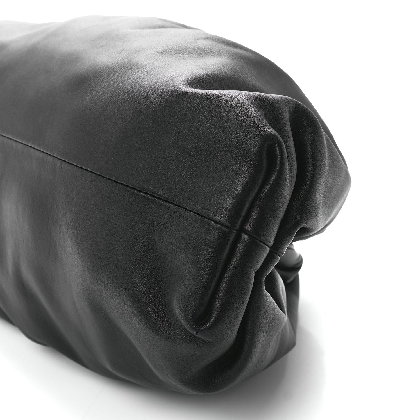 Smooth Butter Calf The Pouch Oversized Clutch Black
