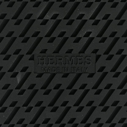 Hermes Calfskin Mens Chypre Sandals 39 Black 6 of 9
