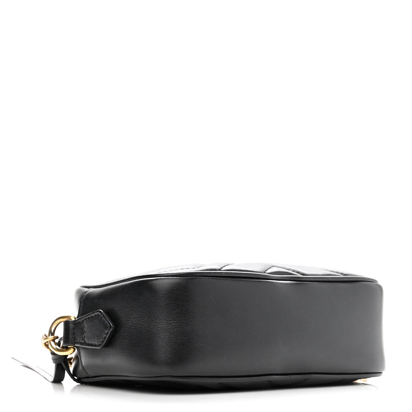 Calfskin Matelasse Mini GG Marmont Chain Shoulder Bag Black