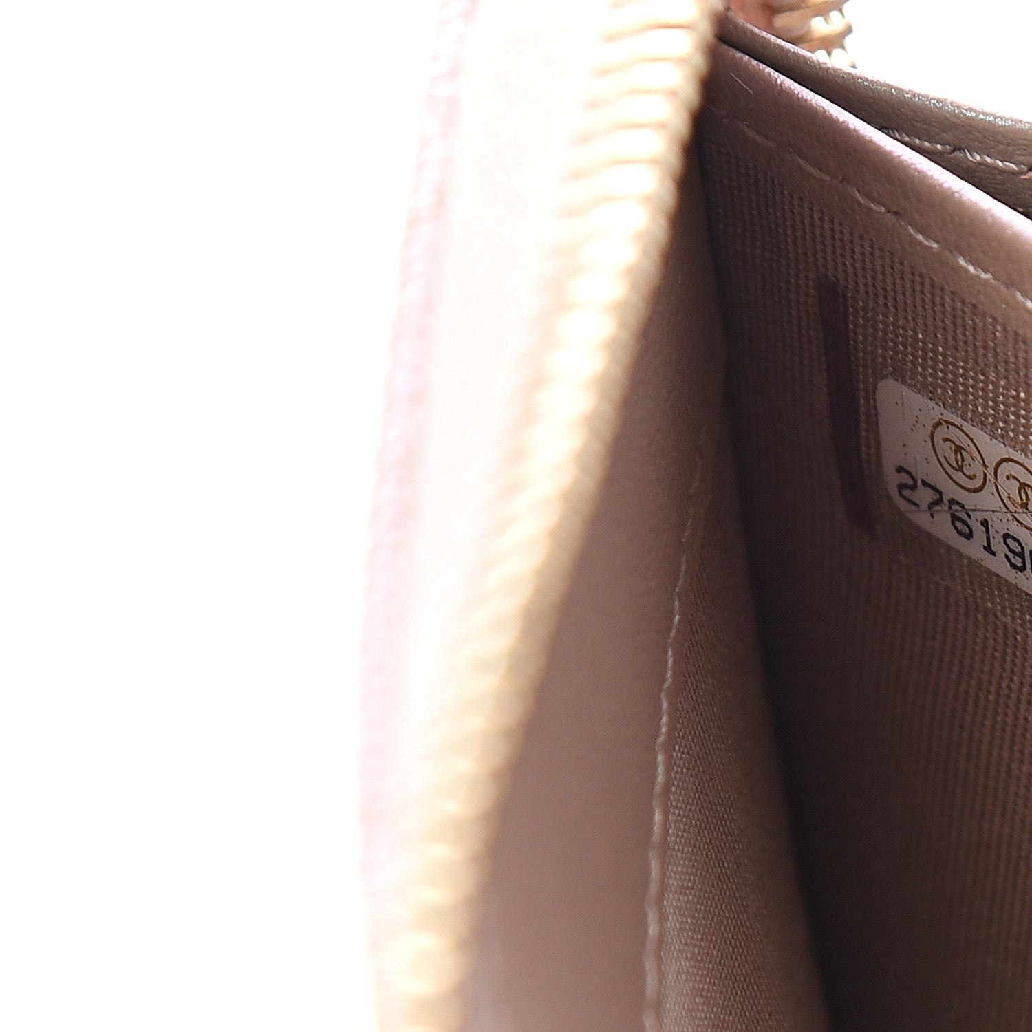 Chanel Iridescent Caviar Quilted Long Zip Around Wallet Beige 7 of 8