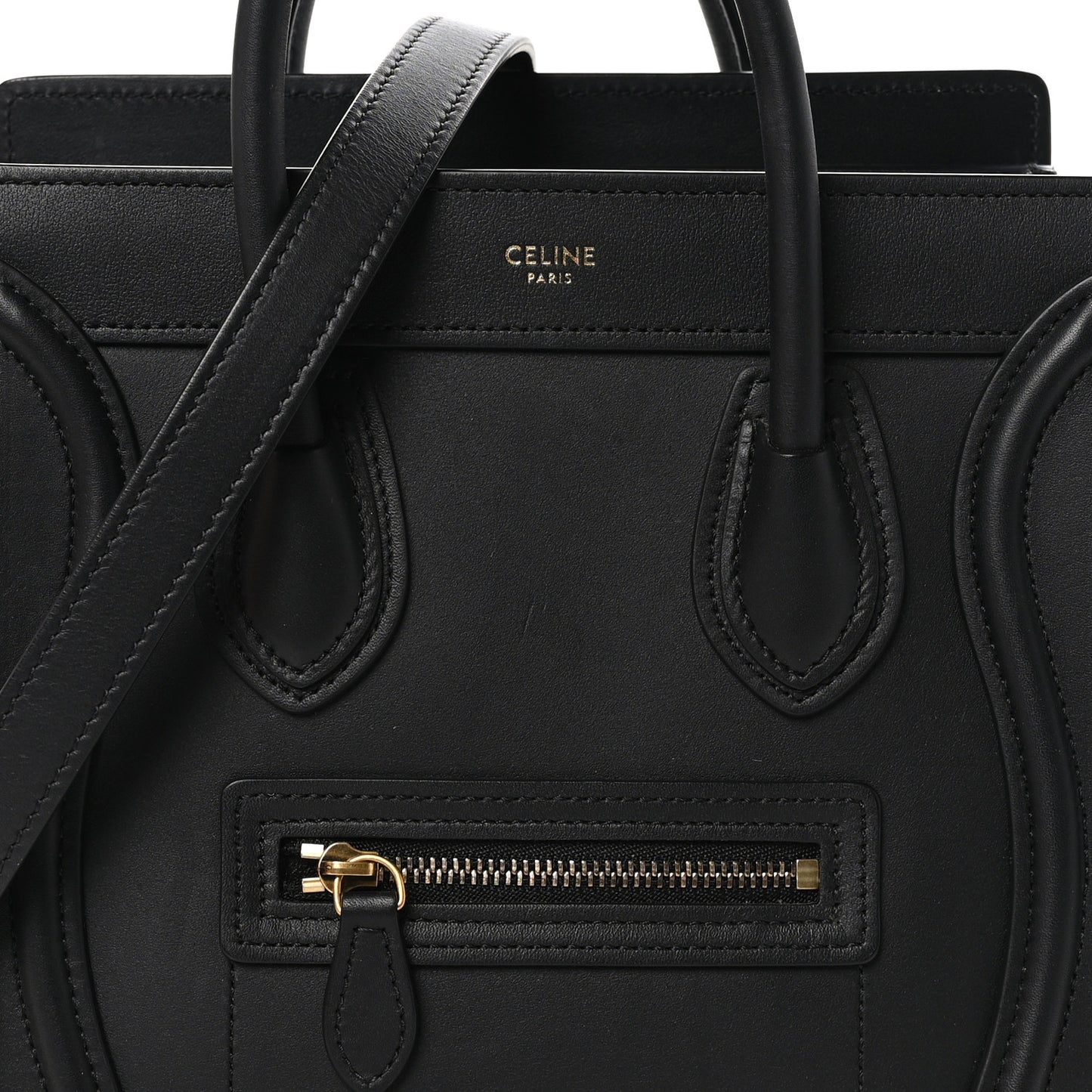 Smooth Calfskin Nano Luggage Black