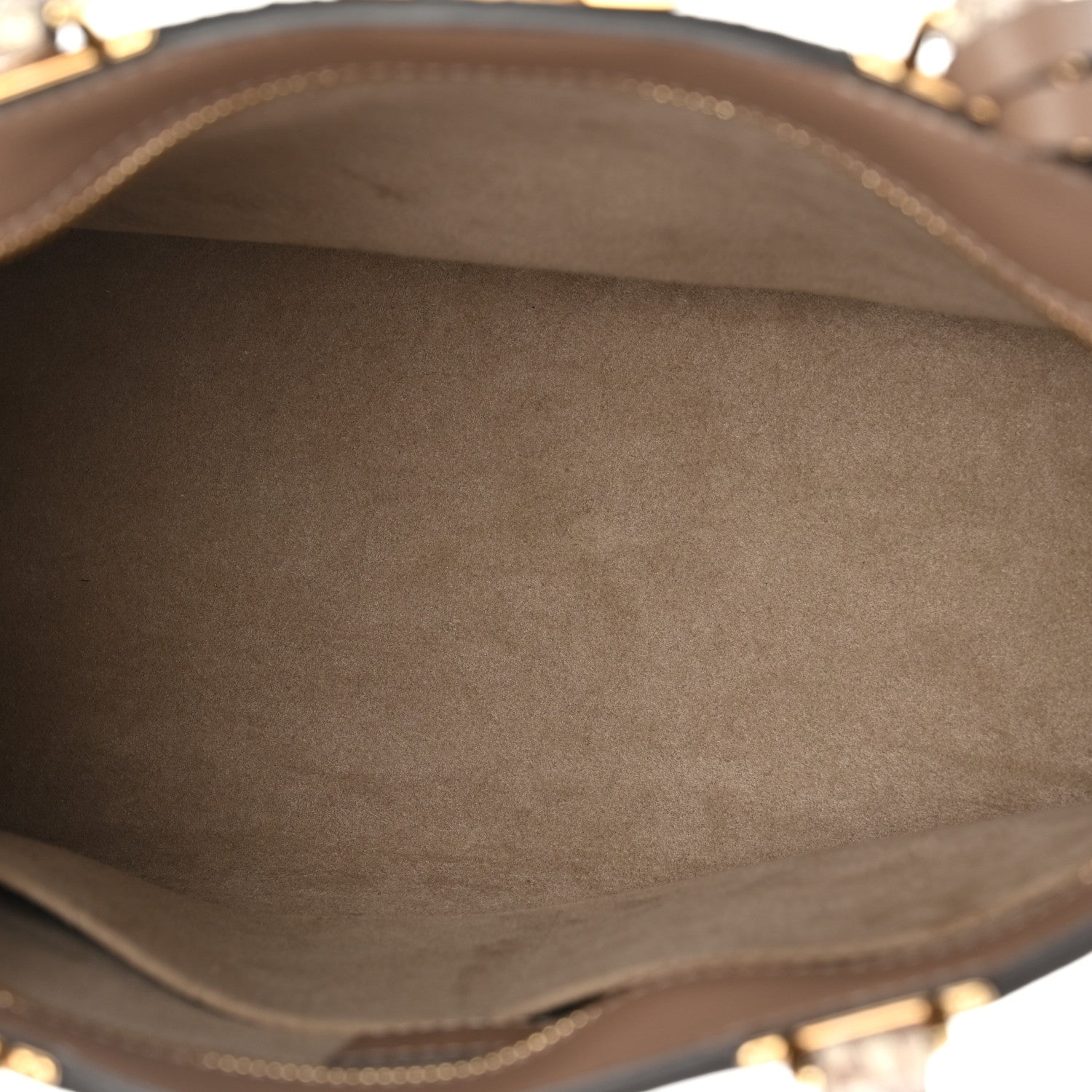 Louis Vuitton Calfskin Snakeskin Very Zipped Tote Taupe 5 of 9