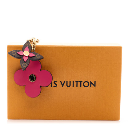 Louis Vuitton Monogram Blooming Flowers Bag Charm Key Holder Brown 5 of 5