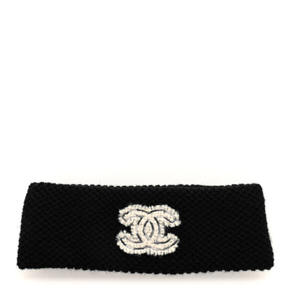 Chanel Cashmere CC Headband Black 1 of 4