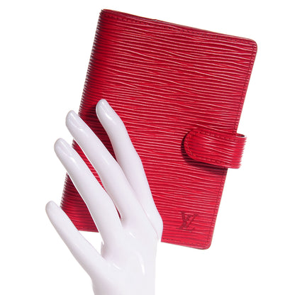 Louis Vuitton Epi Small Ring Agenda Cover Rouge 2 of 7
