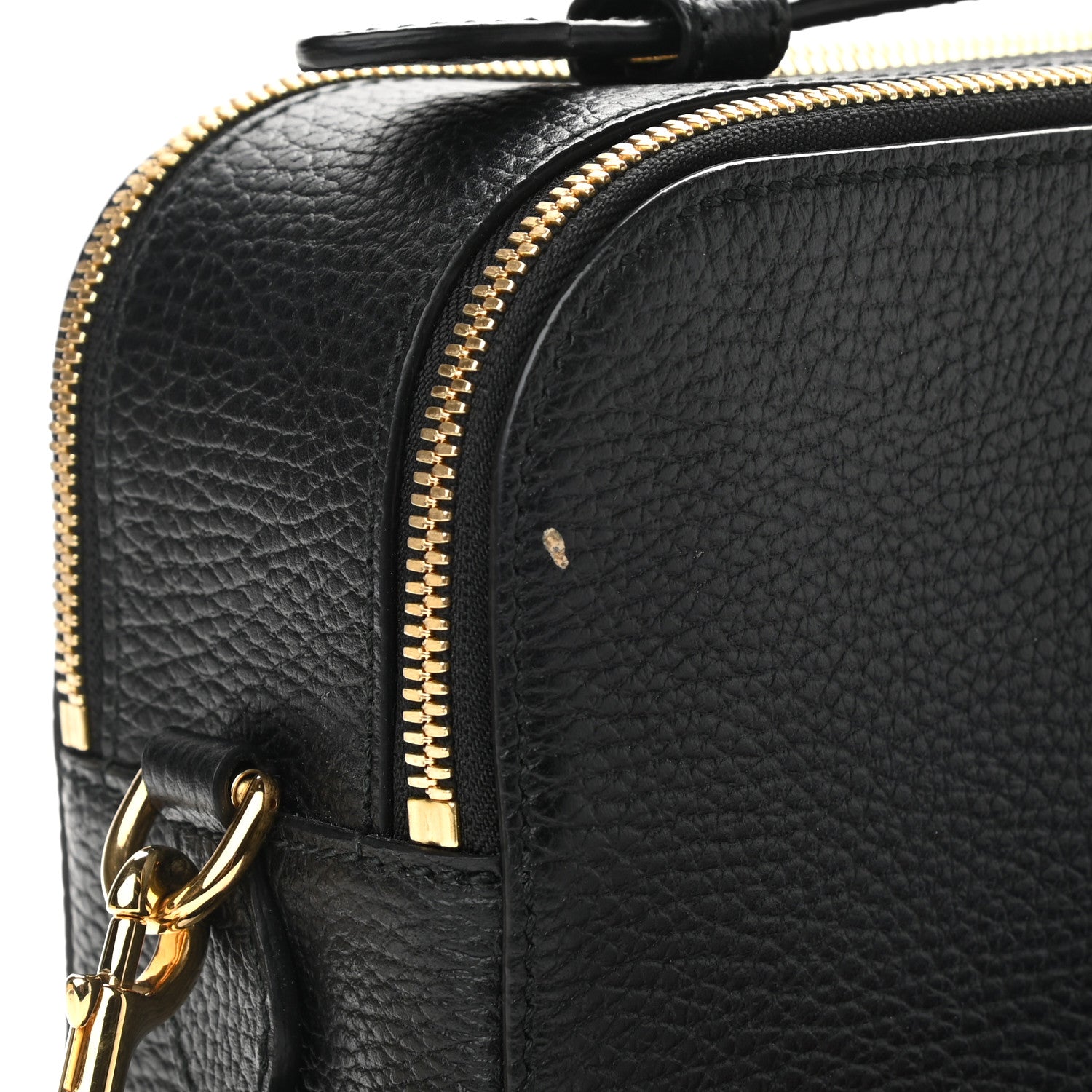 Gucci Grained Calfskin Sylvie Web Kingsnake Small Camera Bag Black Multicolor 11 of 12