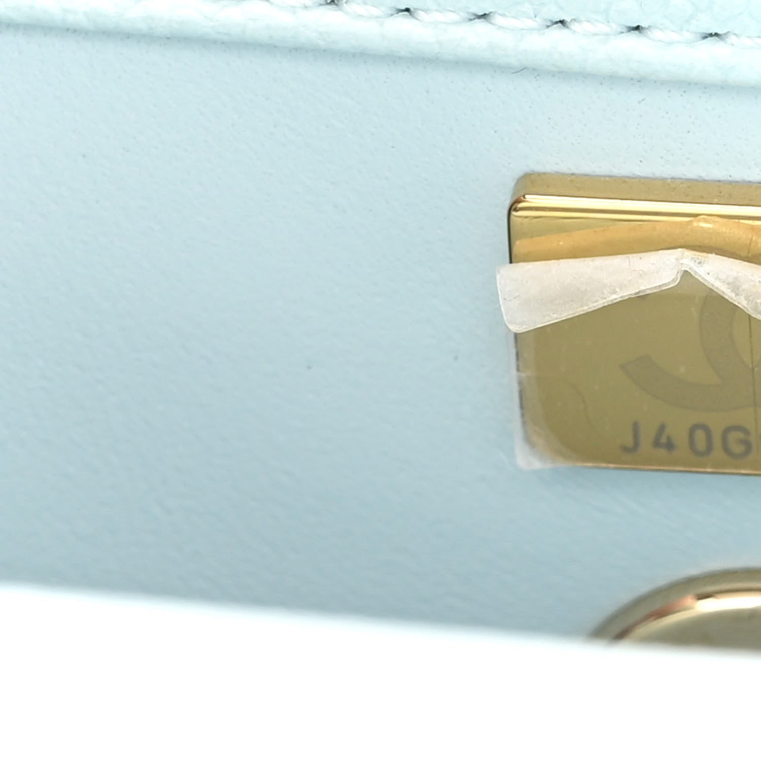 Chanel Caviar Quilted Mini Coco Handle Flap Light Blue 7 of 11