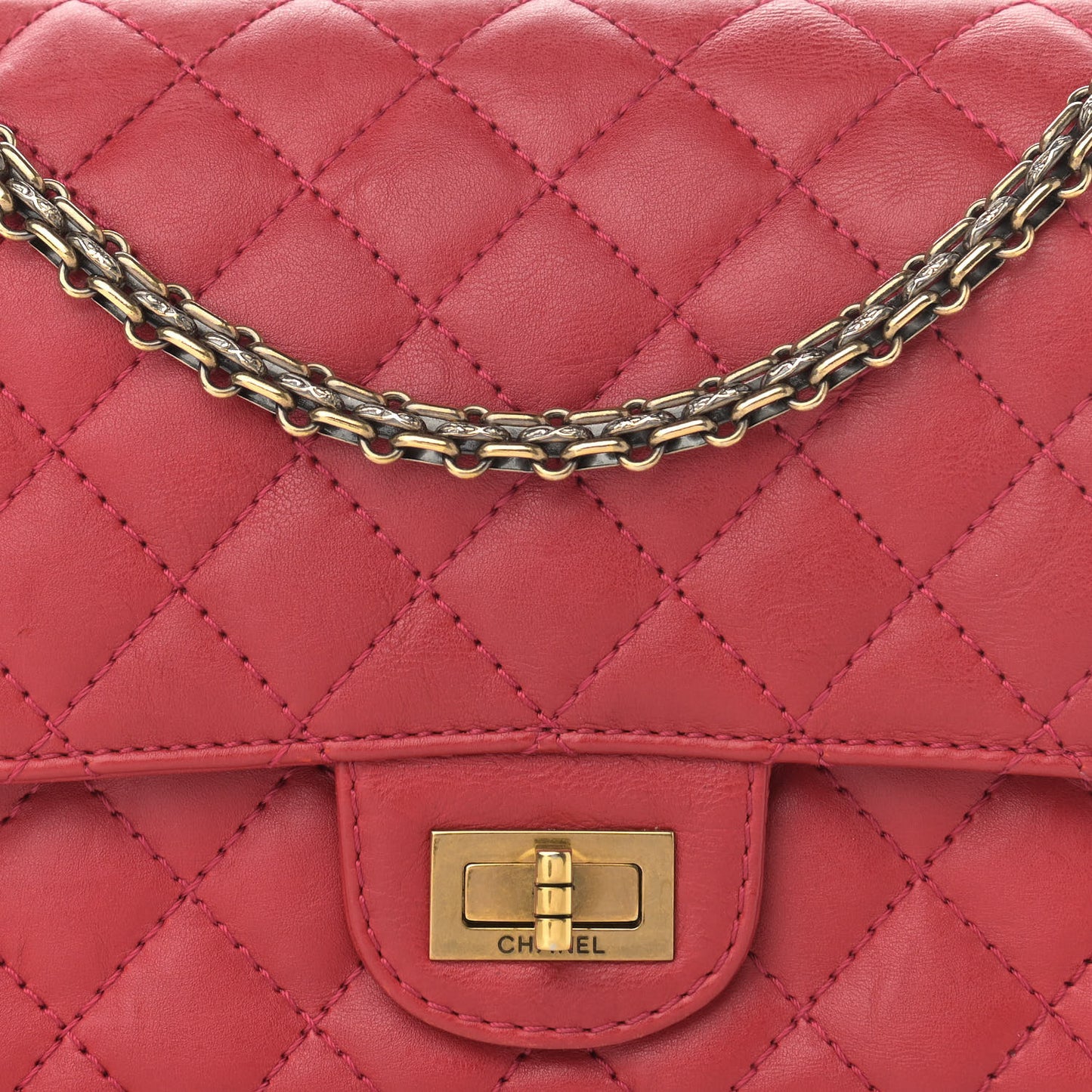 Calfskin Quilted 2.55 Reissue 225 Flap Red
