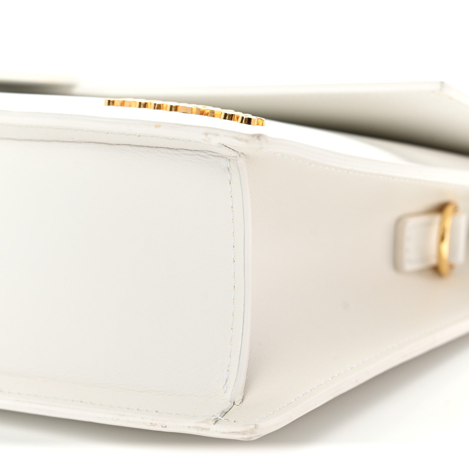 Jacquemus Smooth Calfskin Long Le Grand Bambino Clutch White 9 of 10