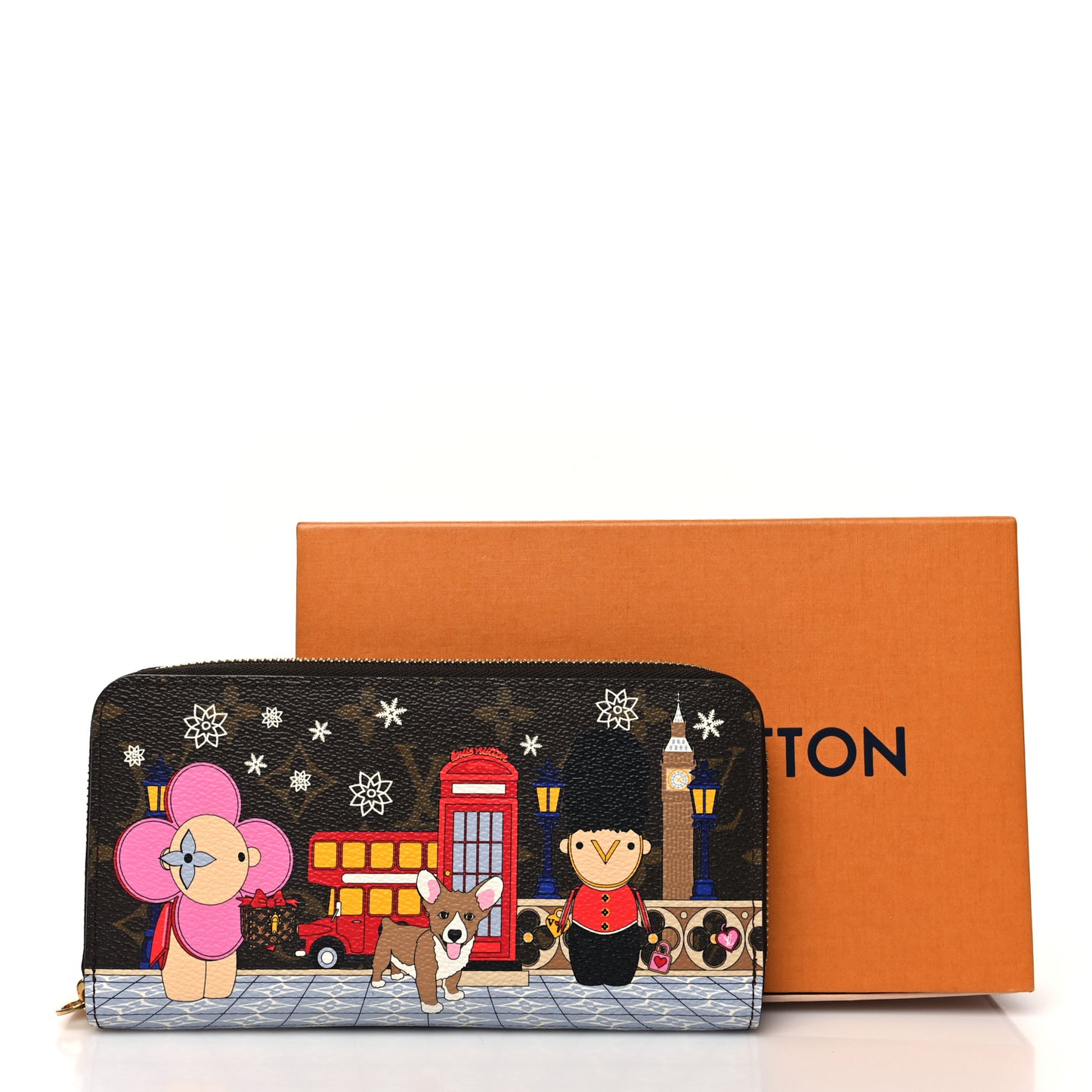 Monogram 2021 Christmas Animation London Zippy Wallet