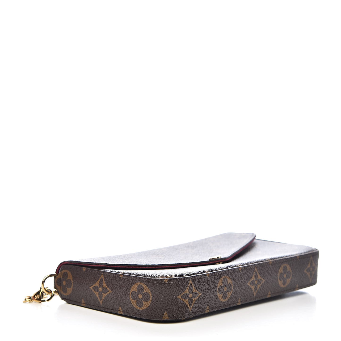 Monogram Pochette Felicie Chain Wallet Fuchsia