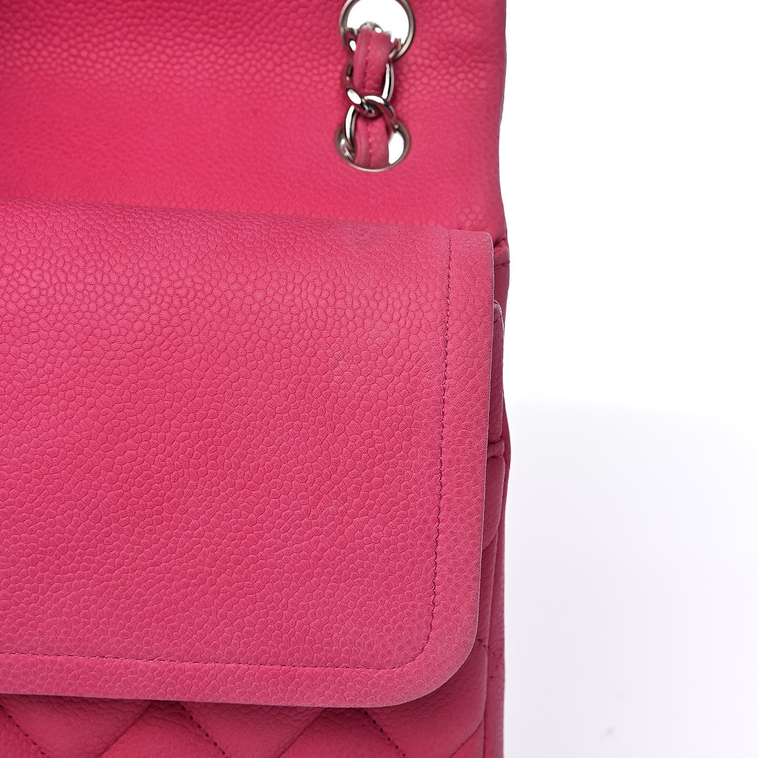 Chanel Iridescent Caviar Quilted Jumbo Double Flap Pink 9 of 16