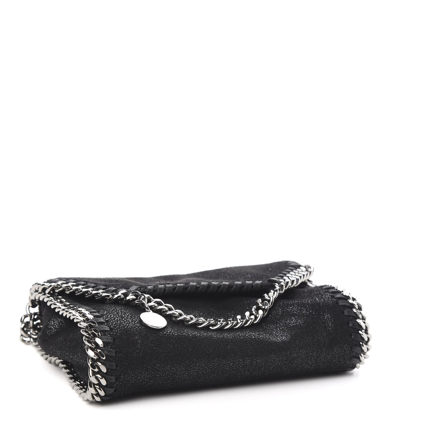 Shaggy Deer Tiny Falabella Fold Over Tote Black