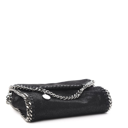 Stella McCartney Shaggy Deer Tiny Falabella Fold Over Tote Black 3 of 8