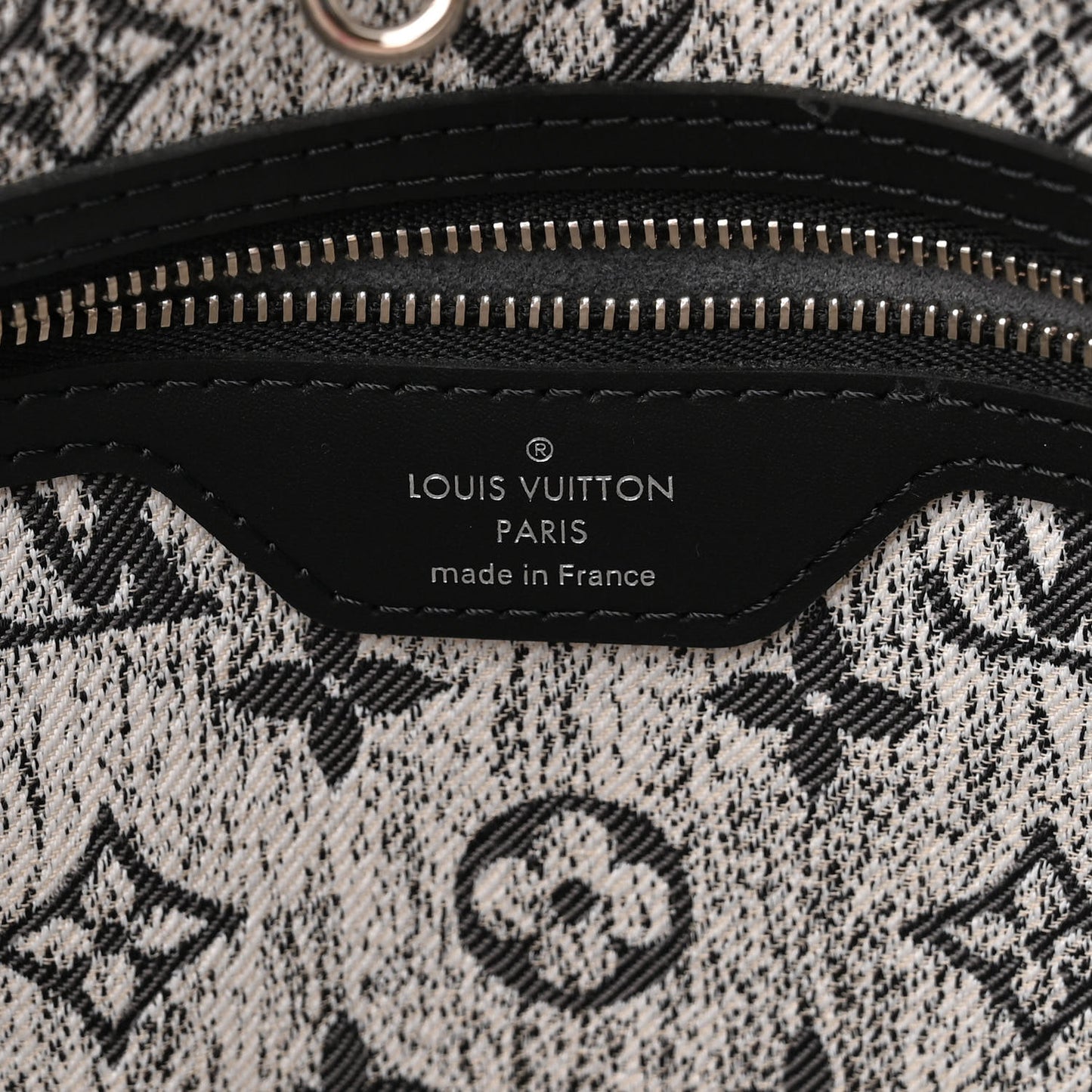 Denim Monogram Jacquard Neverfull MM Grey