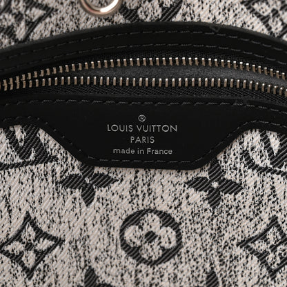 Louis Vuitton Denim Monogram Jacquard Neverfull MM Grey 7 of 10