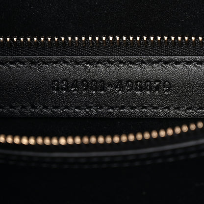 Gucci GG Calfskin Embossed B Medium Shoulder Bag Arabella Black 7 of 10