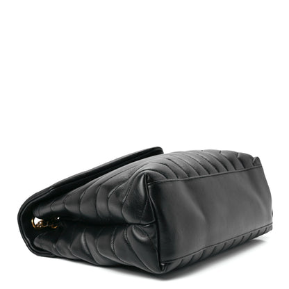 Saint Laurent Calfskin Y Quilted Monogram Medium Loulou Chain Satchel Black 4 of 12