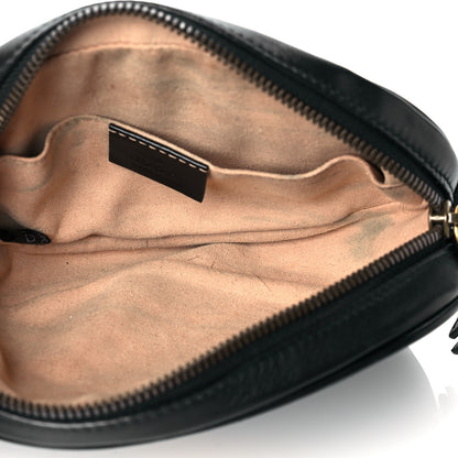 Gucci Calfskin Matelasse GG Marmont Belt Bag 85 34 Black 5 of 13