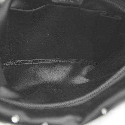 Chanel Satin Diamante Evening Clutch Bag Black 5 of 8