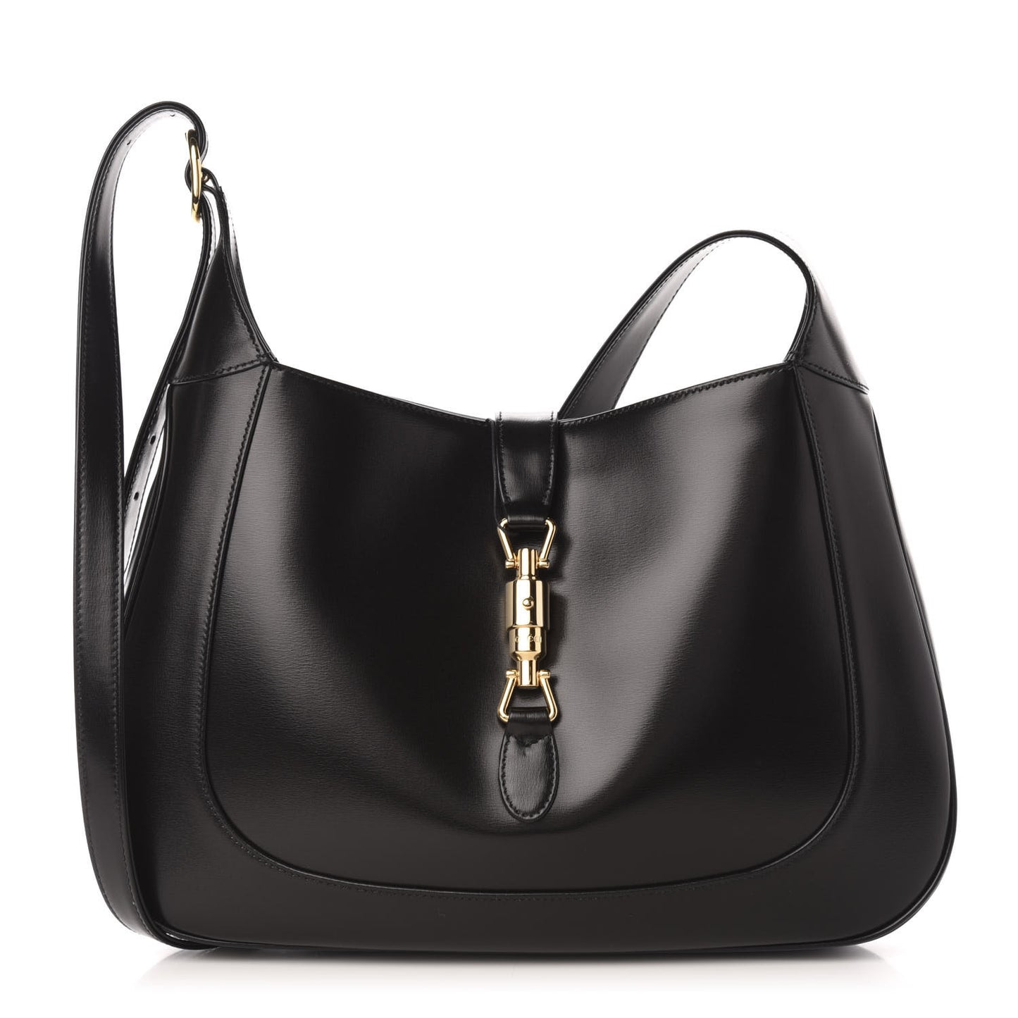 Boarded Dyana Lux Calfskin Medium Jackie 1961 Hobo Black