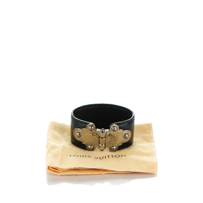 Louis Vuitton Patent Save It Bracelet 17 Black 7 of 7