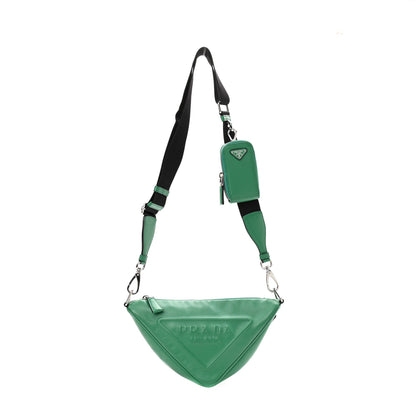 Prada Grace Lux Triangle Shoulder Bag Mango 1 of 10