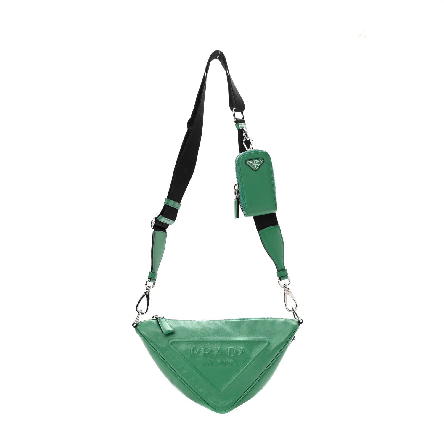 Prada Grace Lux Triangle Shoulder Bag Mango 1 of 10