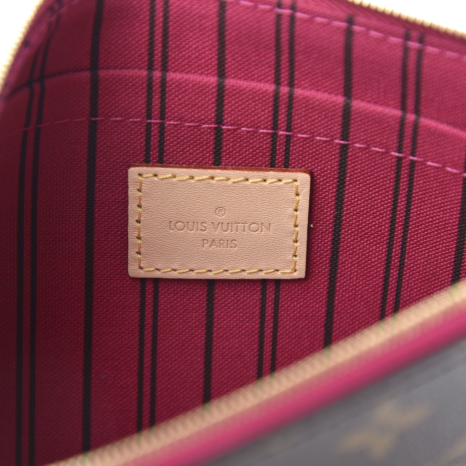 Louis Vuitton Monogram Neverfull MM GM Pochette Pivoine 6 of 9