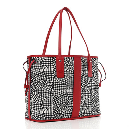 MCM Visetos Medium Liz Reversible Shopper Tote Ruby Red 6 of 17